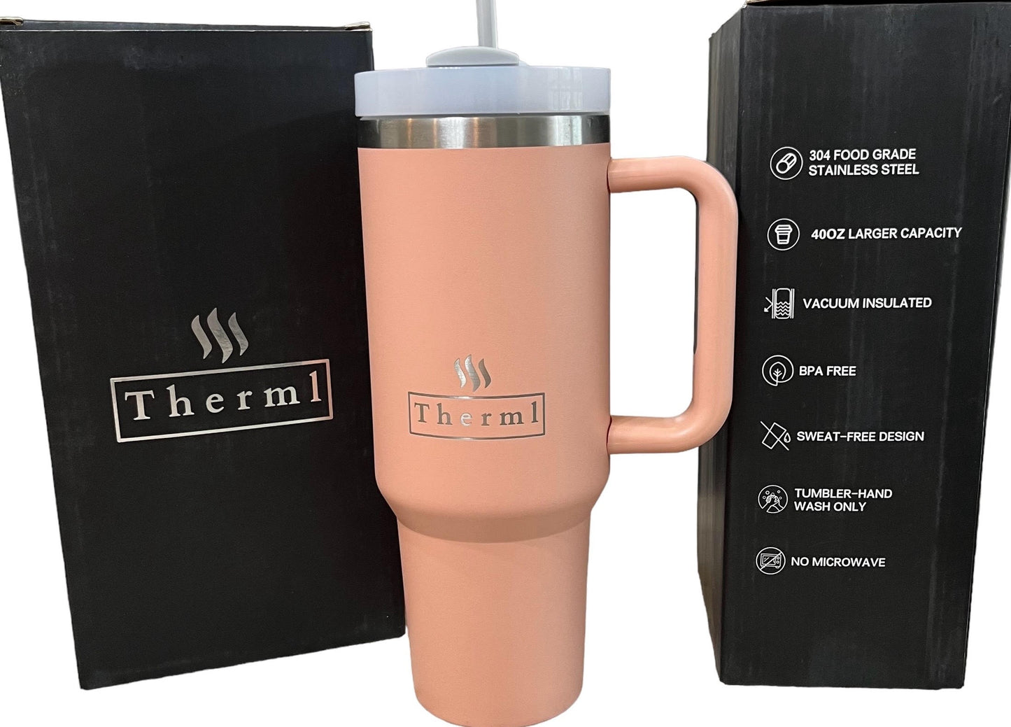 Therml Comfort 40 oz Tumbler Light Pink